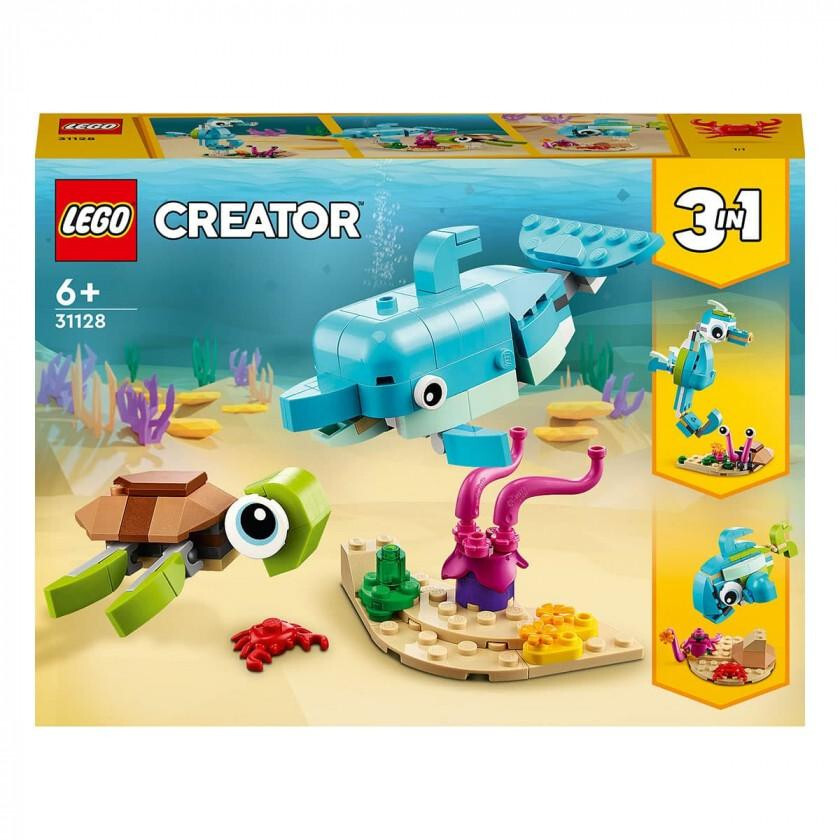 Блоковий конструктор LEGO Creator Дельфин и черепаха (31128)
