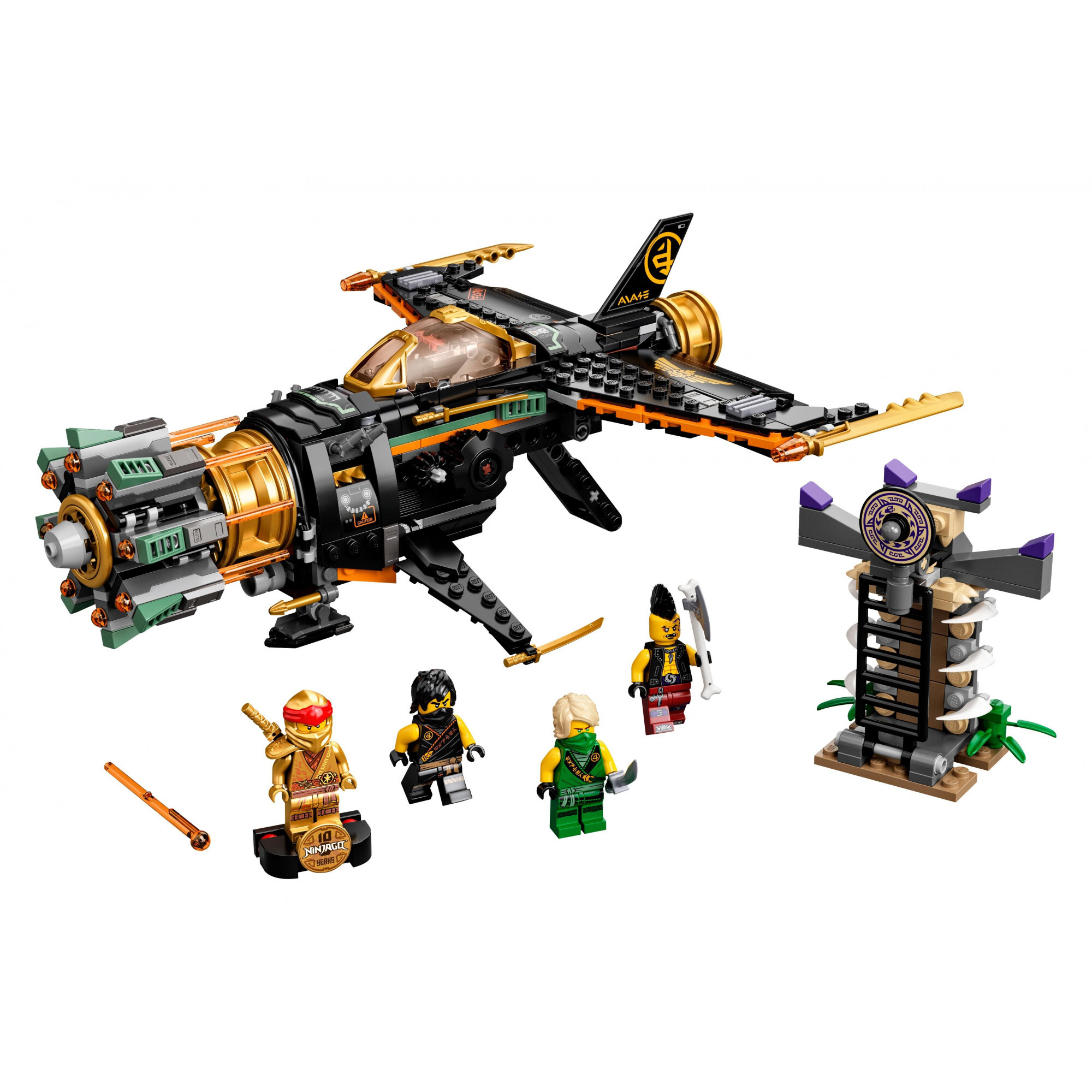 Блоковий конструктор LEGO Ninjago Скорострельный истребитель Коула (71736)