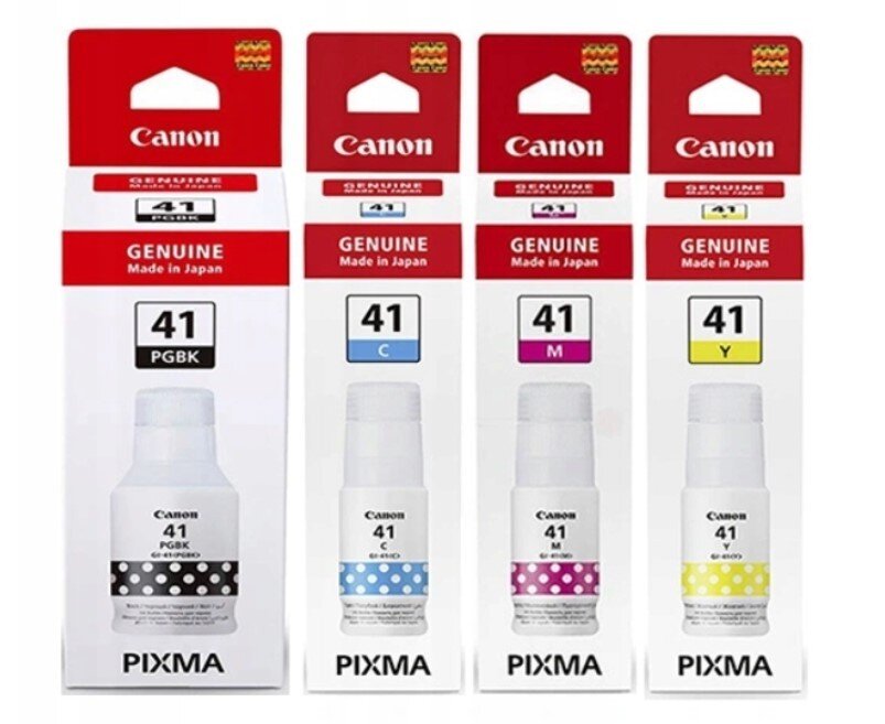 Комплект оригінальних чорнил Canon GI-41 PIXMA B/C/M/Y 1х135мл/3х70мл