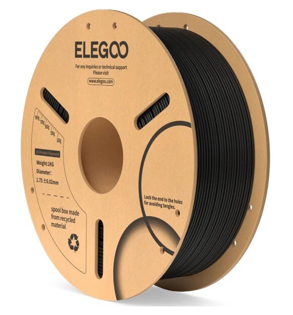 Філамент для 3D принтера ELEGOO PLA 1 кг 1.75мм Black (50.203.0038)