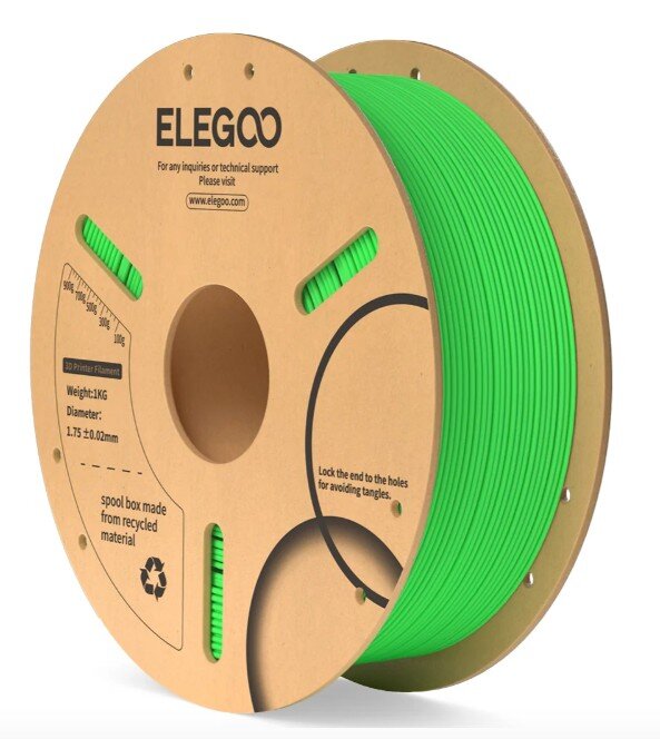 Філамент для 3D принтера ELEGOO PLA 1 кг 1.75мм Neon Green (50.203.0069)