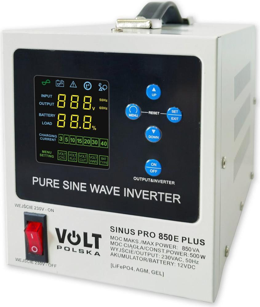 Гібридний ДБЖ/інвертор Volt Polska SINUS PRO 850 E PLUS