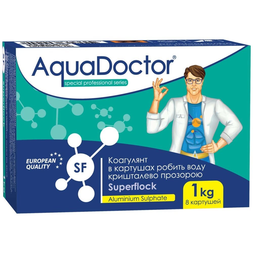 Коагулюючий засіб у картриджах AquaDoctor Superflock (Коагулянт)